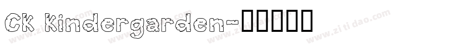 CK Kindergarden字体转换